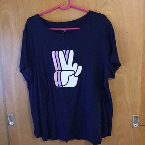 Blue Old Navy Graphic Tee